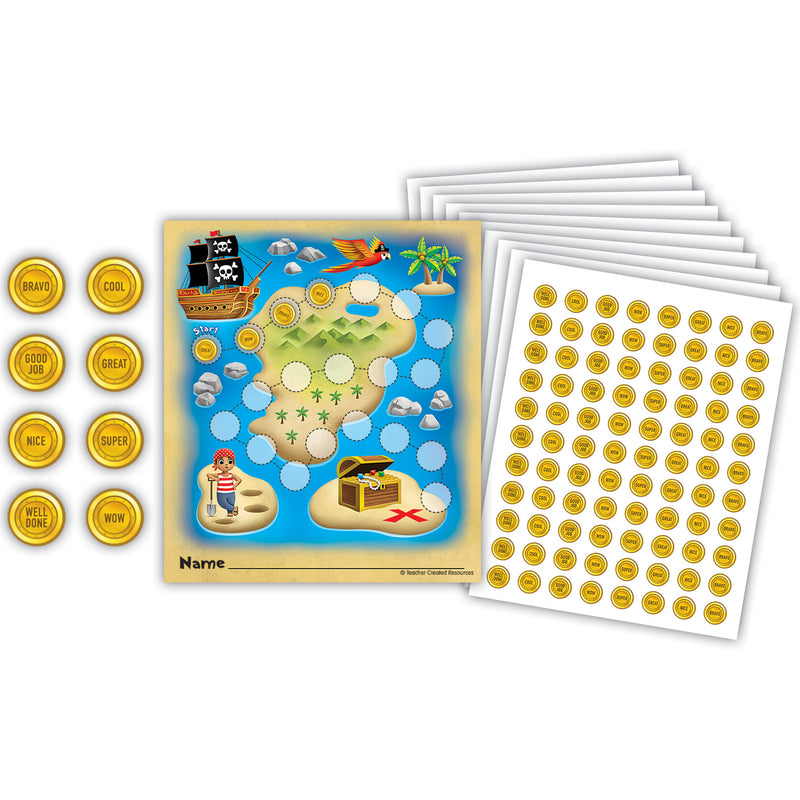Treasure Hunt Reward Trackers with Stickers, 3 Packs