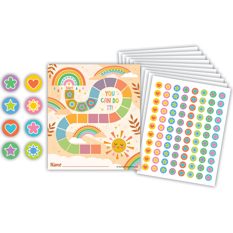 Super Star Reward Trackers With Stickers