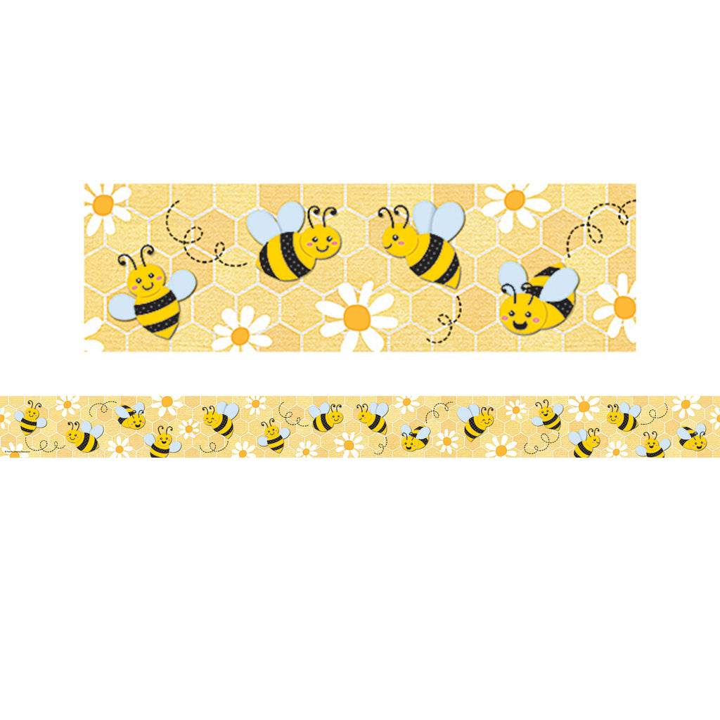Buzzing Bees Straight Border Trim