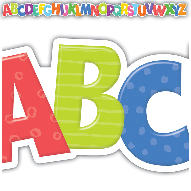 Colorful Alphabet Die-cut Border