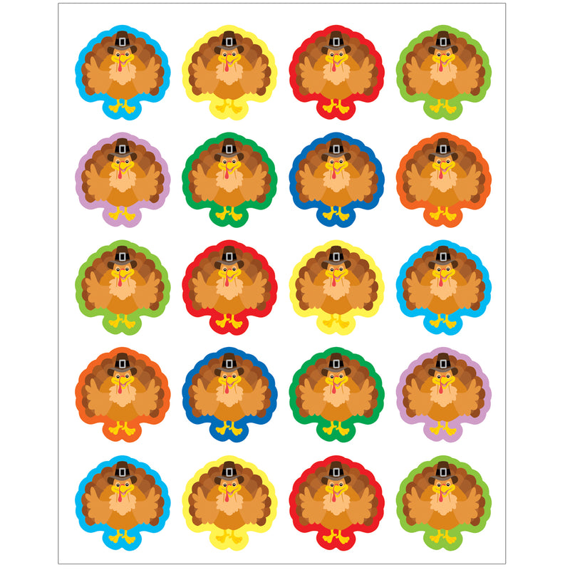 Turkeys Stickers, 72 Per Pack, 12 Packs