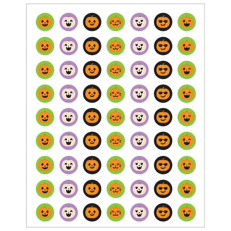 Halloween Pumpkins Mini Stickers, 378 Per Pack, 12 Packs