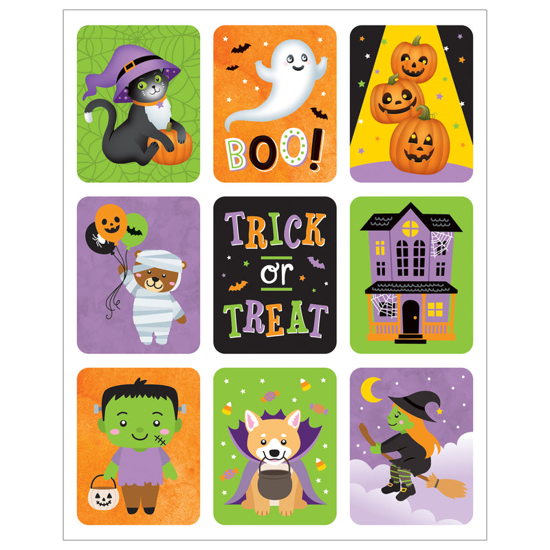 Large Halloween Stickers, 54 Per Pack, 12 Packs