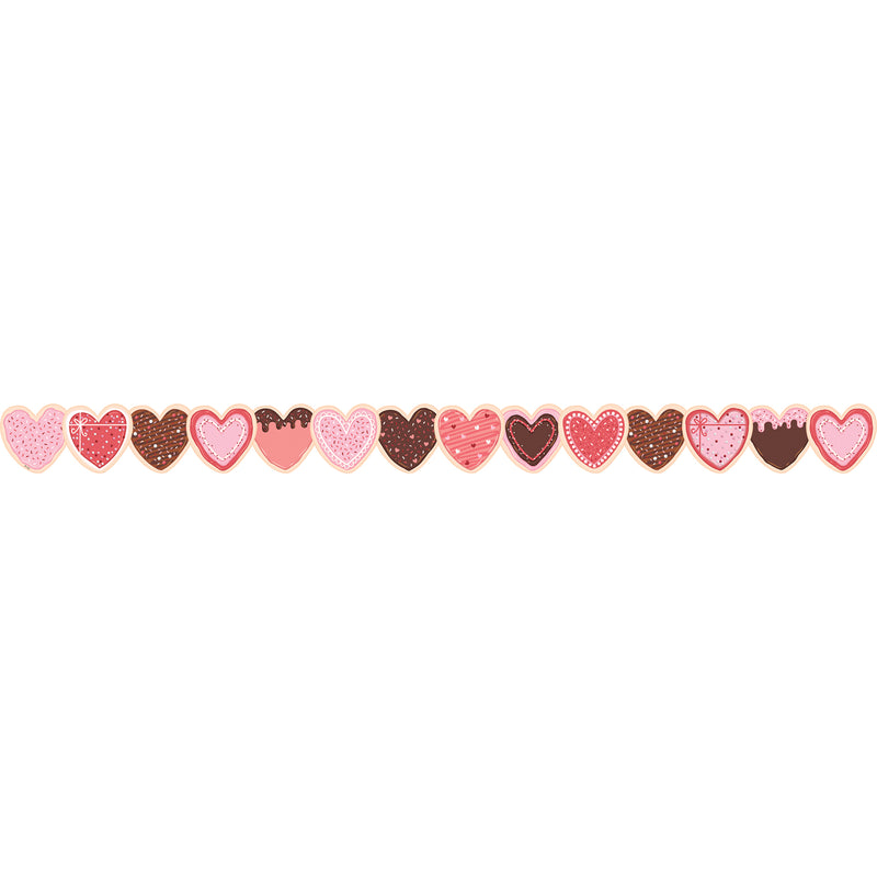 Frosted Heart Cookies Border Die-cut