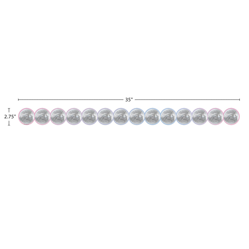 Disco Balls Diecut Border Trim