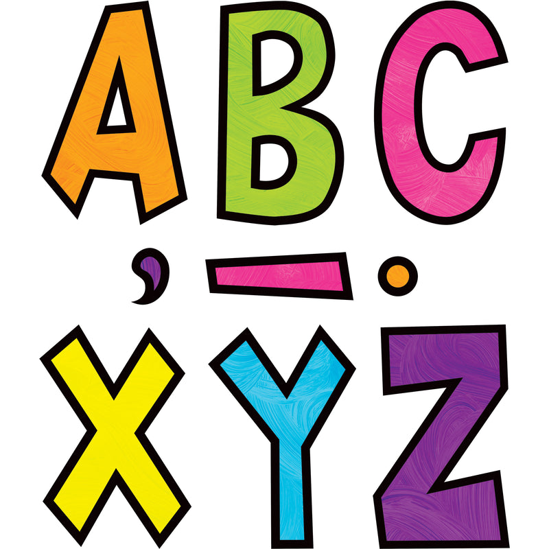 7in Fun Font Letters Brights 4ever