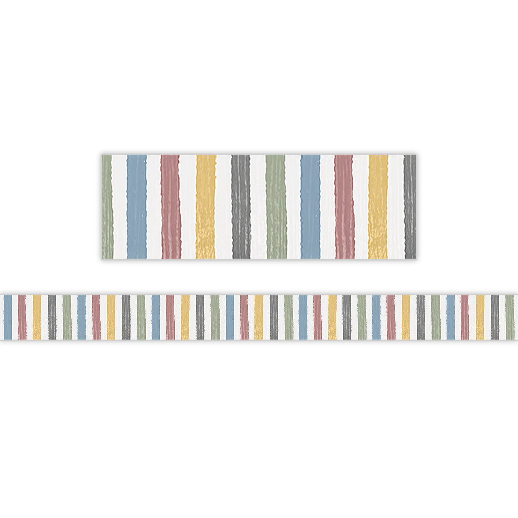 Class Cottage Stripes Border Trim Straight