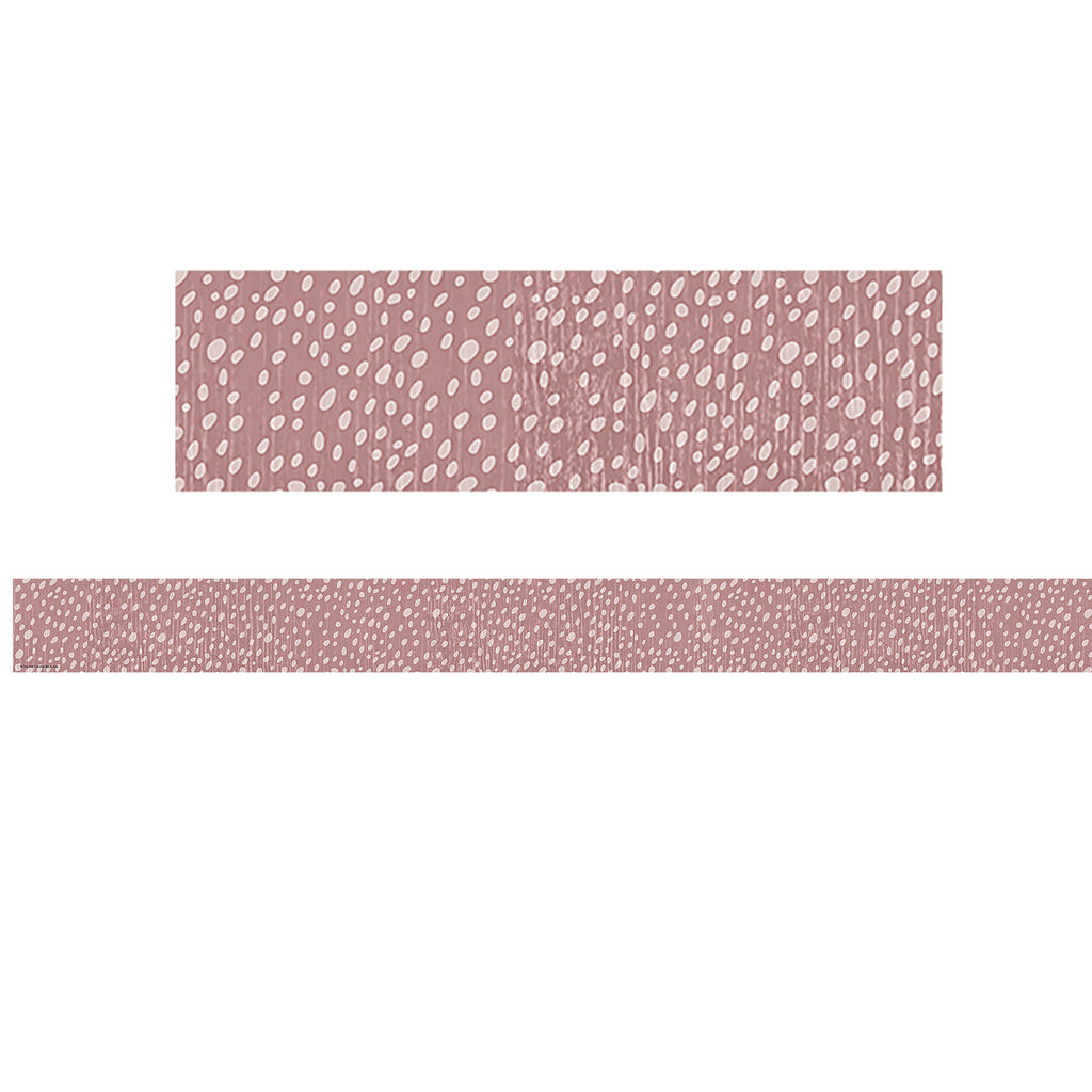 Class Cottage Vintage Rose Dot Trim Straight