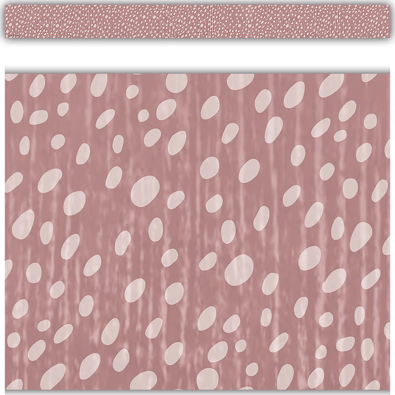 Class Cottage Vintage Rose Dot Trim Straight