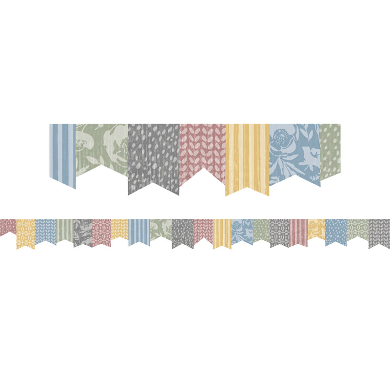Class Cottage Pennants Trim Die Cut