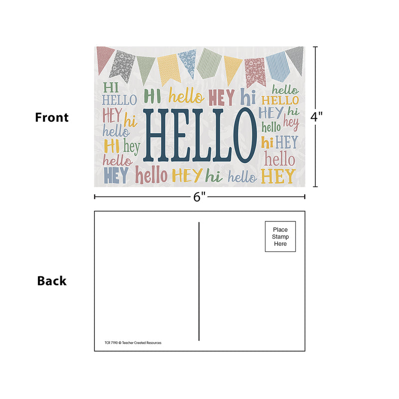 Classroom Cottage Hello Postcards