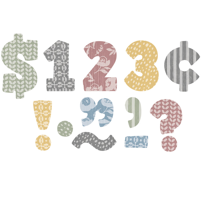 Class Cottage 4in Bold Block Letter Combo Pack