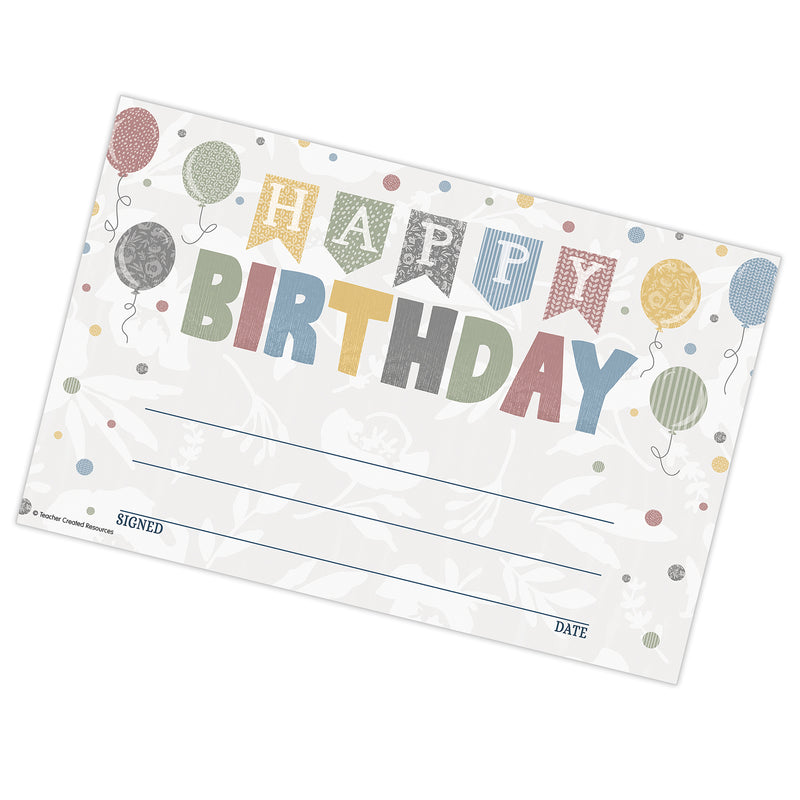 Class Cottage Happy Birthday Awards