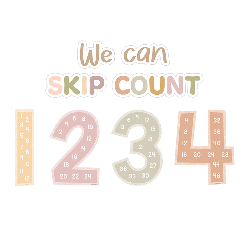 Terrazzo Tones Skip Counting/Multiples Jumbo Numbers Bulletin Board Set, 17 Pieces