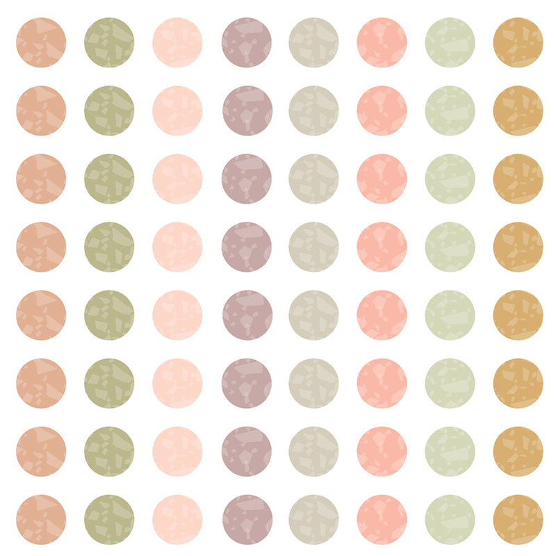 Terrazzo Tones Circles Mini Sticker