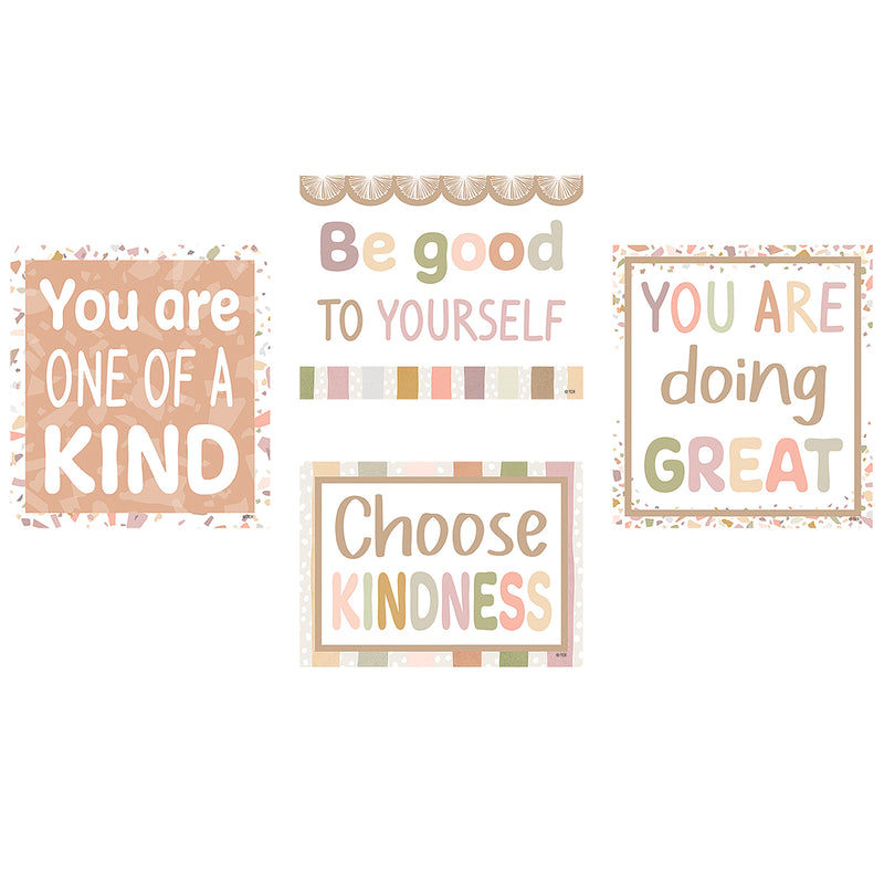 Terrazzo Tones Positive Sayings Accents, 30 Per Pack, 3 Packs