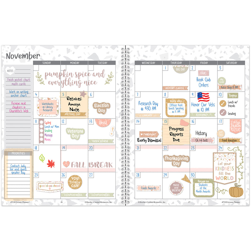 Terrazzo Tones Teacher Planner