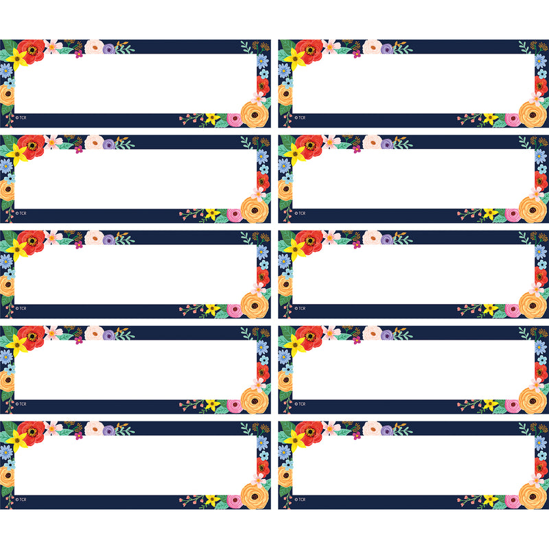 Wildflowers Magnetic Labels Accents, 20 Per Pack, 2 Packs