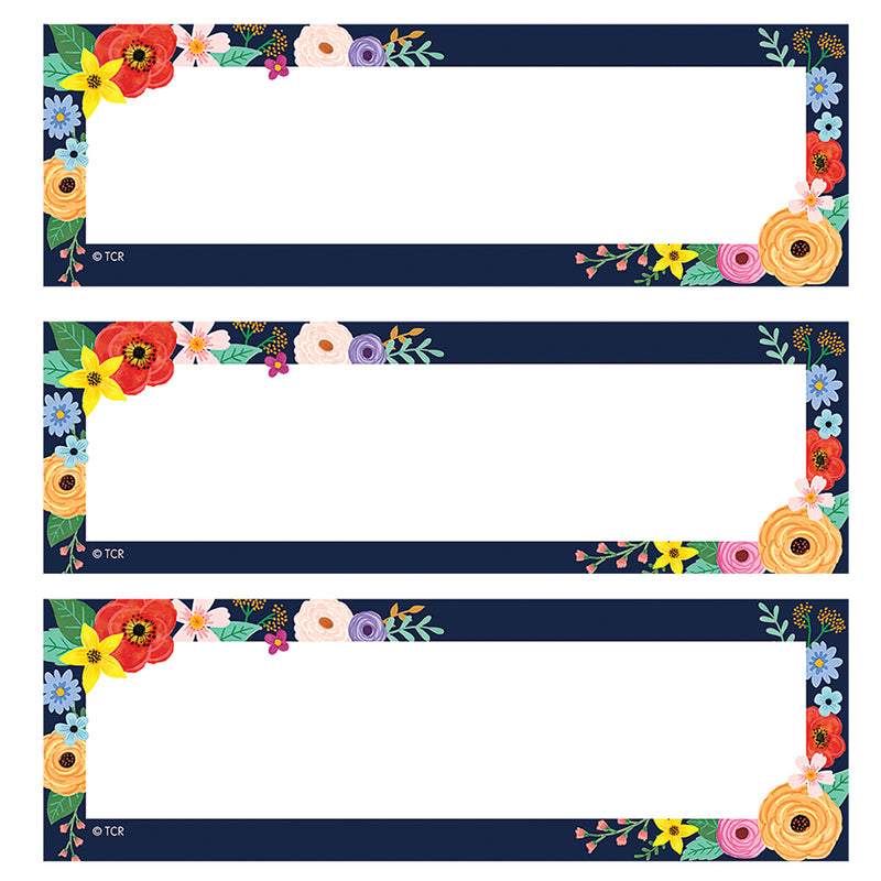 Wildflowers Magnetic Labels Accents, 20 Per Pack, 2 Packs