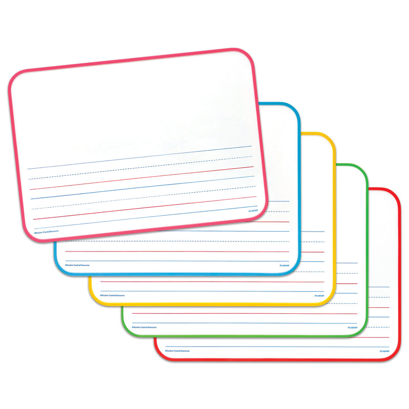 Magnetic Double-Sided Show and Tell Early Writing Dry Erase Boards, Pack of 5