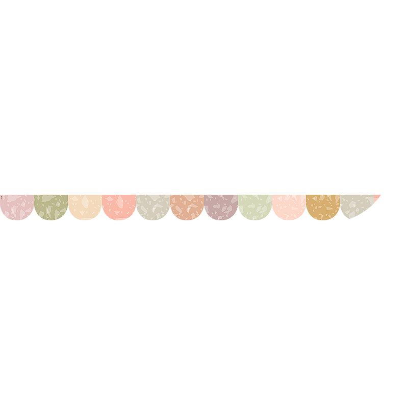 Terrazzo Tones Scalloped Border Magnetic