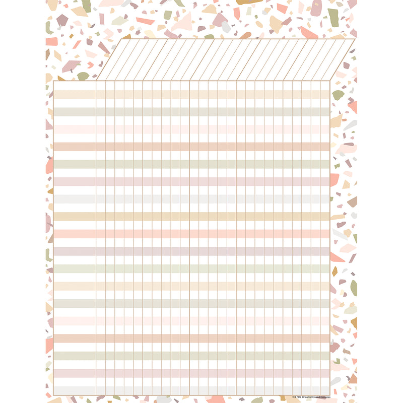 Terrazzo Tones Incentive Chart, 17" x 22", Pack of 6