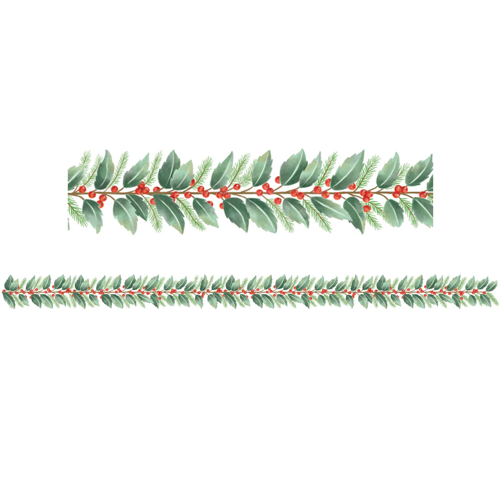Holly Die Cut Border Trim