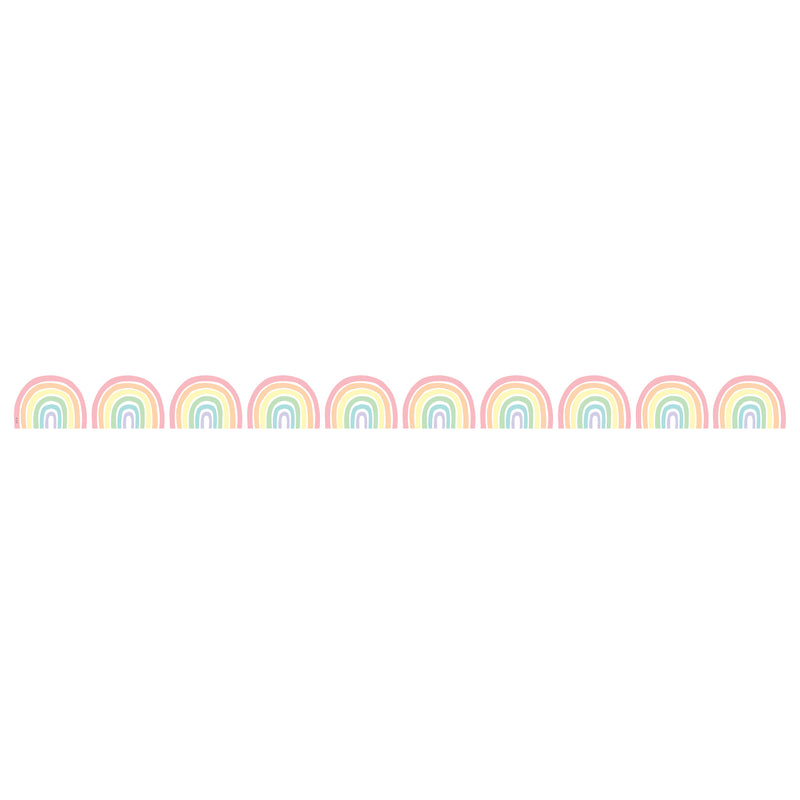 Rainbows Die-cut Rolled Border Trim Pastel Pop