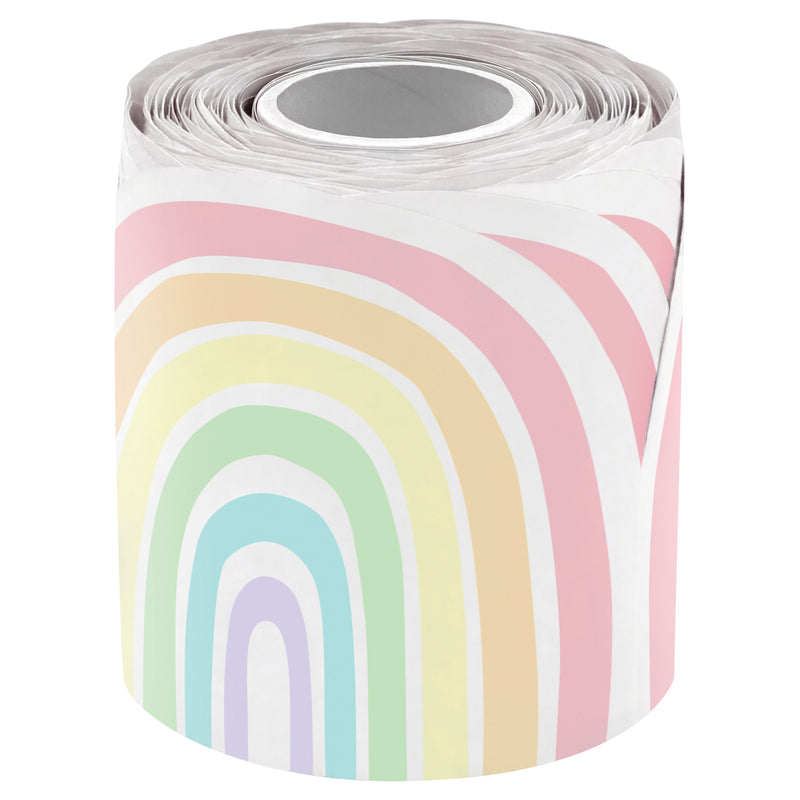 Rainbows Die-cut Rolled Border Trim Pastel Pop
