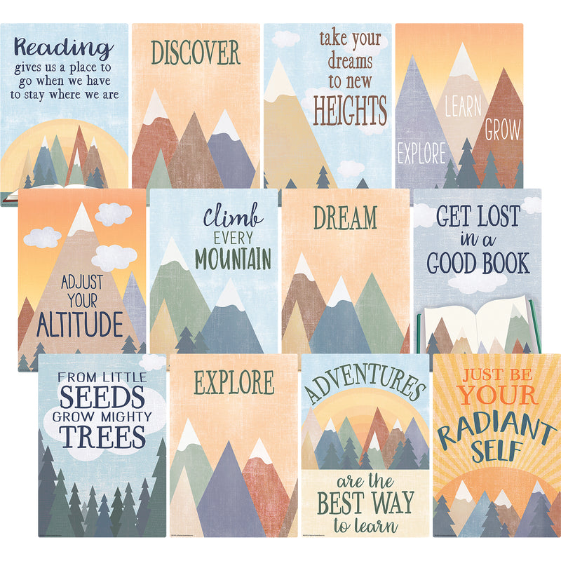 Moving Mountains Small Poster Pack, 12 Posters