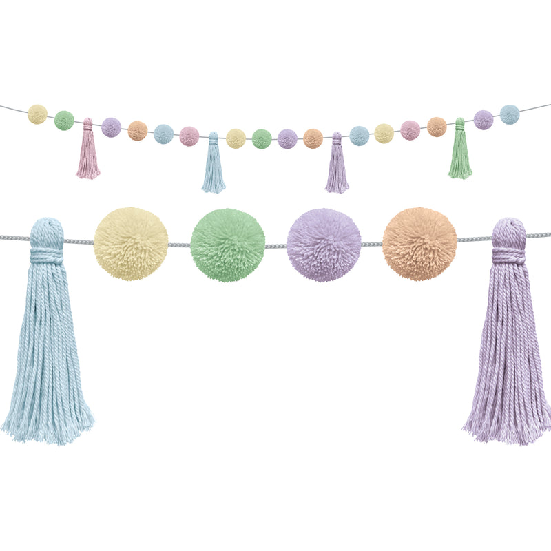 Pastel Pop Pompom & Tassel Garland