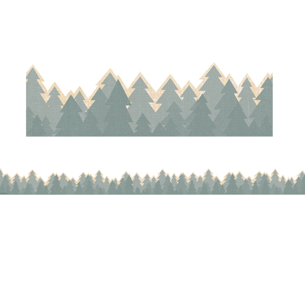 Moving Mountains Trees Border Die-cut