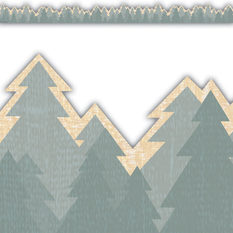 Moving Mountains Trees Border Die-cut