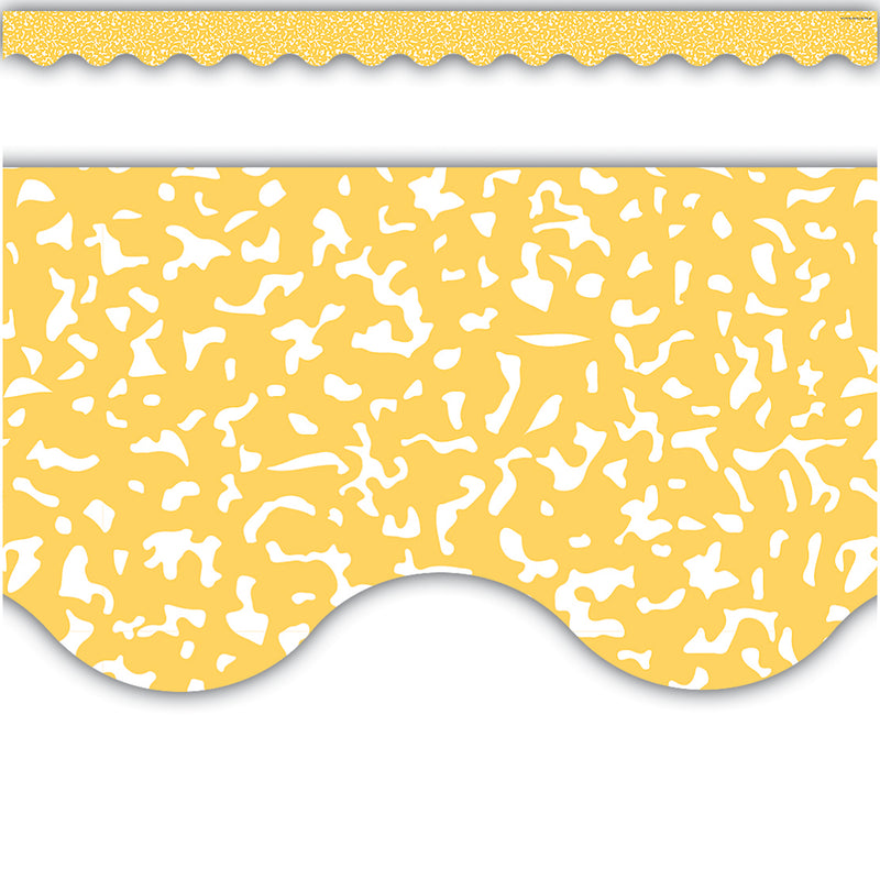 Composition Yellow Scalloped Border