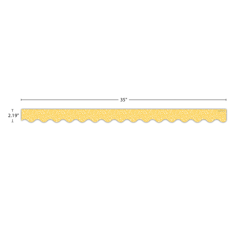 Composition Yellow Scalloped Border