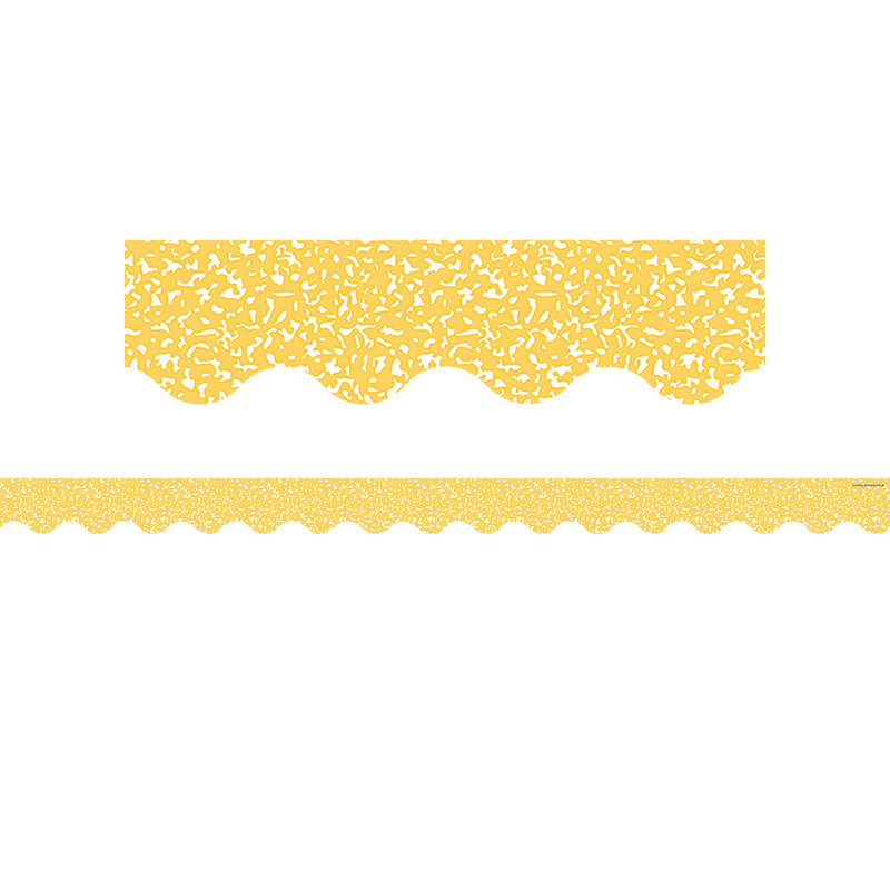 Composition Yellow Scalloped Border