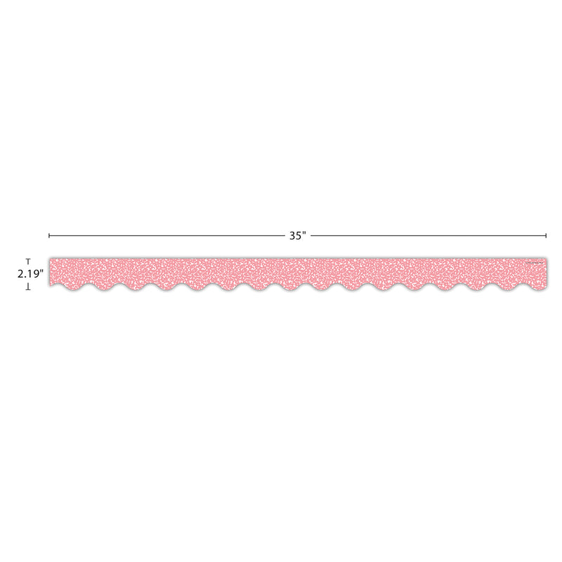 Composition Pink Scalloped Border