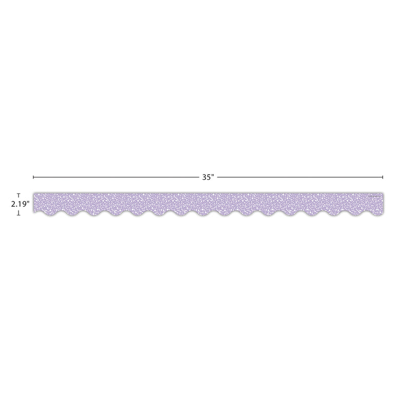 Composition Purple Scalloped Border