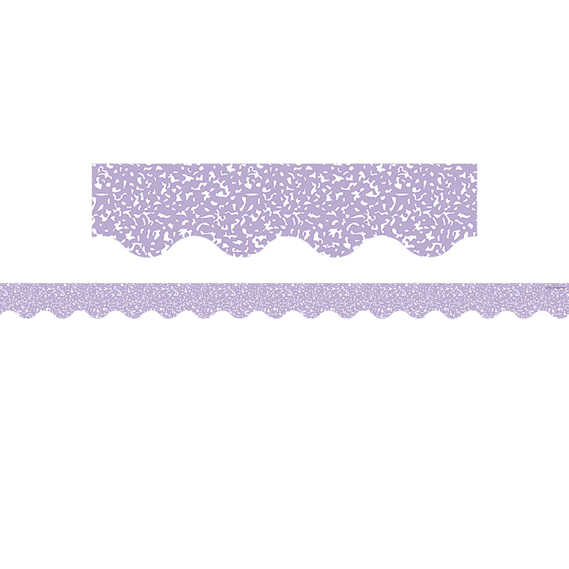 Composition Purple Scalloped Border