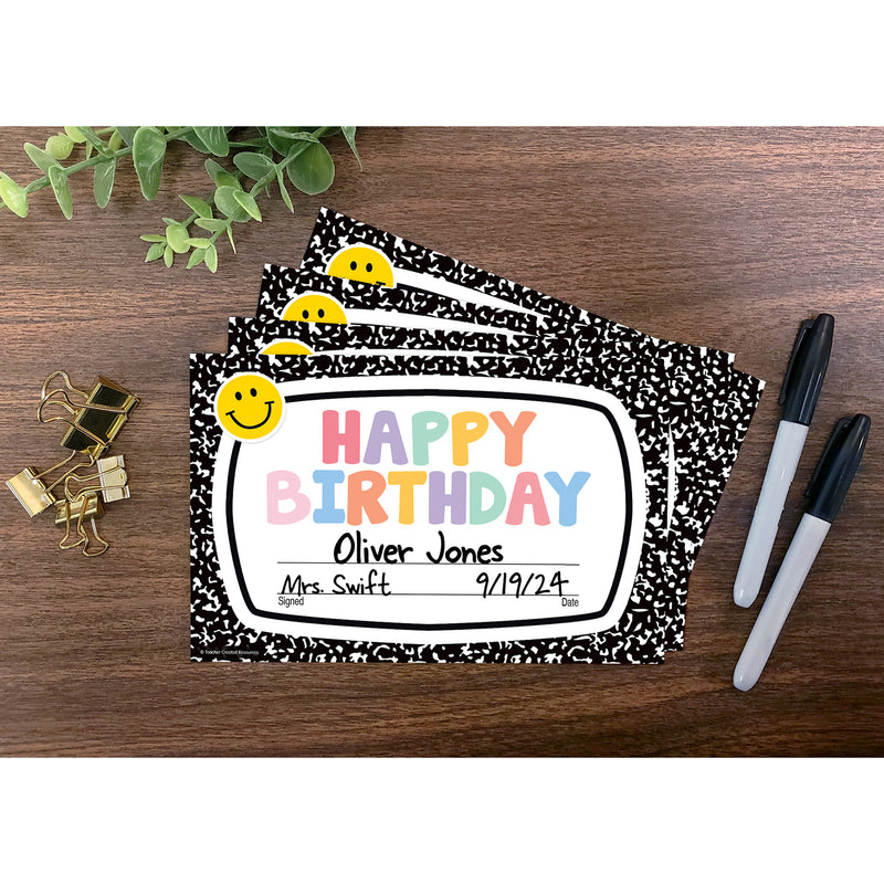 Cool for School Happy Birthday Awards, 30 Per Pack, 6 Packs