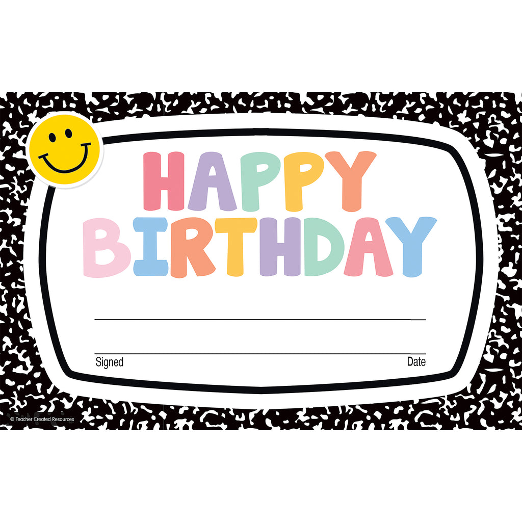 Cool School Happy Birthday Awards