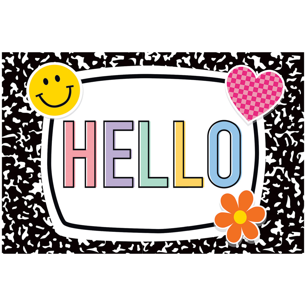 Cool For School Hello Postcards