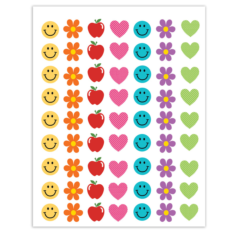 Cool for School Mini Stickers, 378 Per Pack, 12 Packs