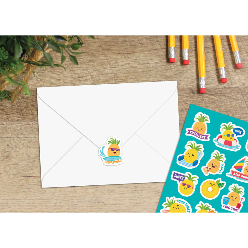 Pineapple Smelly Stickers, 120 Per Pack, 6 Packs