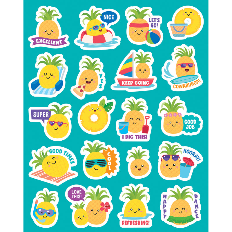 Pineapple Smelly Stickers, 120 Per Pack, 6 Packs
