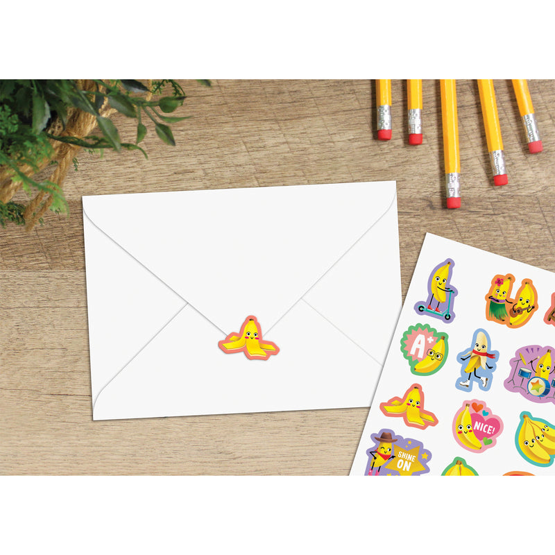 Banana Smelly Stickers, 120 Per Pack, 6 Packs