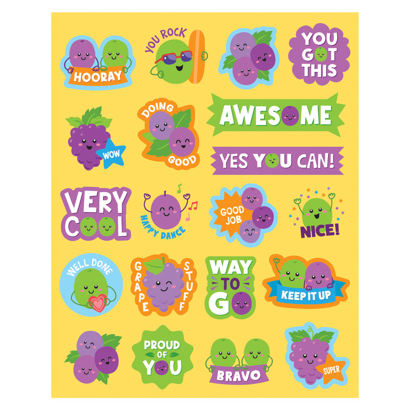 Grape Smelly Stickers, 120 Per Pack, 6 Packs