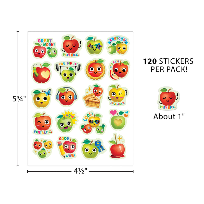 Apple Smelly Stickers, 120 Per Pack, 6 Packs