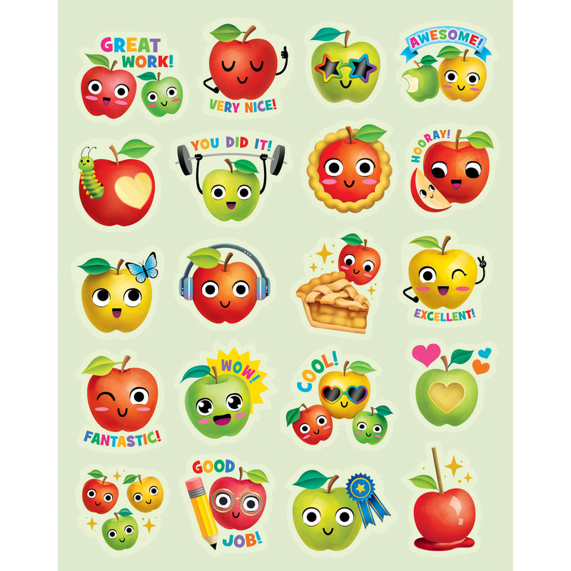 Apple Smelly Stickers, 120 Per Pack, 6 Packs