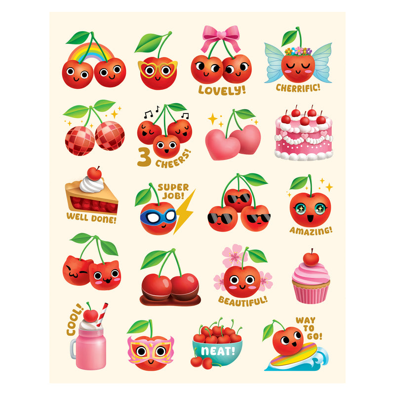 Cherry Smelly Stickers, 120 Per Pack, 6 Packs